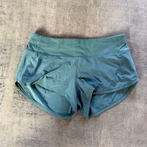 Lululemon Women's Teal Performance Running Shorts 4 | 2.5" inseam